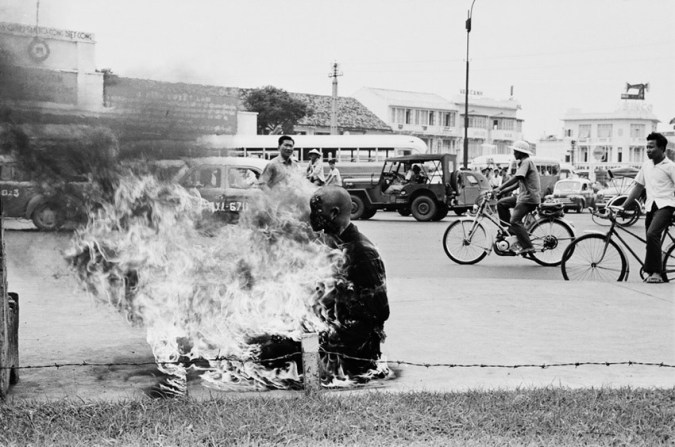 Buddhist Monk Committing Ritual