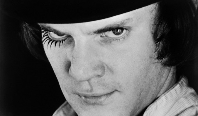 Malcolm McDowell in A Clockwork Orange
