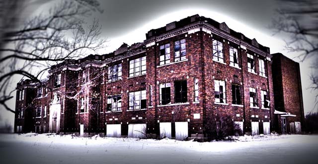Old abandoned Jefferson Township Schoolhouse in&nbsp;Indiana