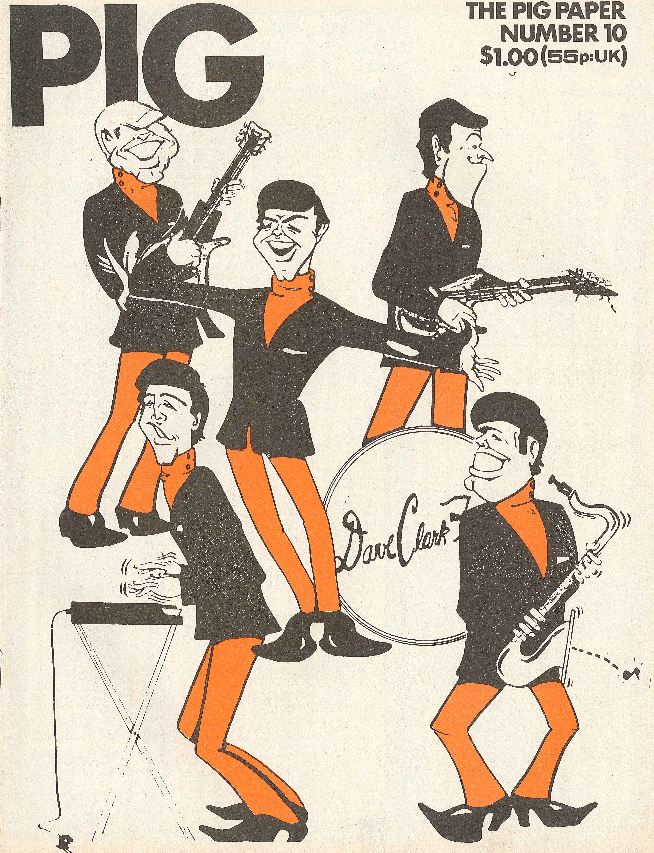 Pig Paper # 10, Dec 1978: The Dave Clark Five, the Verbs and many&nbsp;more.