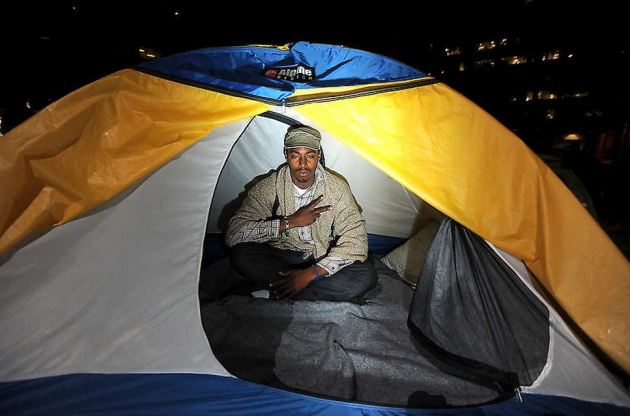 Occupy Oakland tent