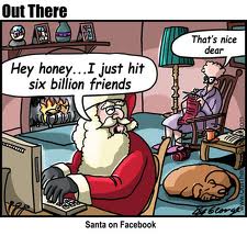 Santa on facebook
