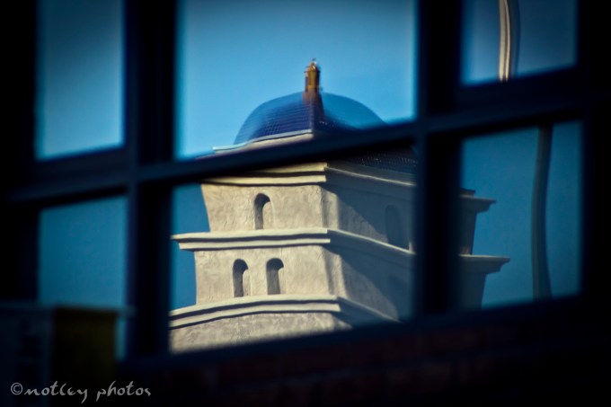 Photo Project 365 012012 Reflection of ATC building in downtown Albuquerque NM