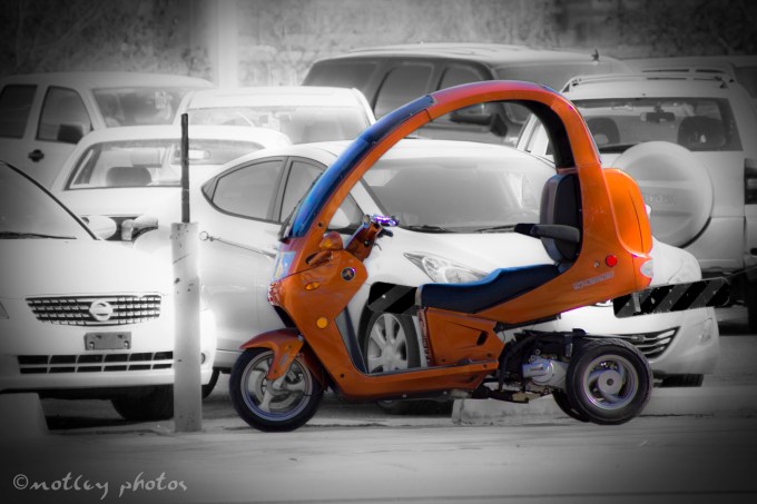 Photo Project 365 021012 Three wheeled covered scooter thingy