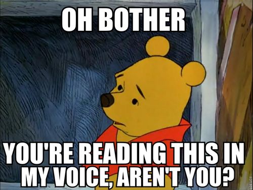 Cartoon Winnie the Pooh Oh Bother
