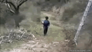 Having a bad day jumping in puddles animated gif