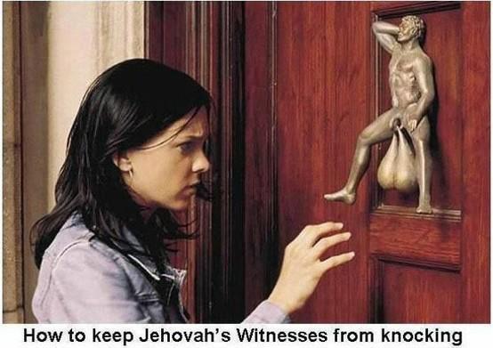 How to keep Jehovahs Witnesses from knocking