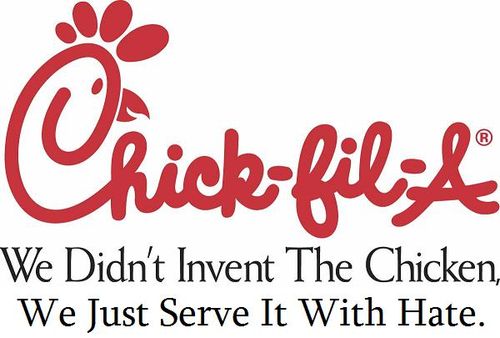 Chick-fil-didn't invent chicken just fill it with hate