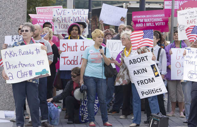 Todd Akins protesters