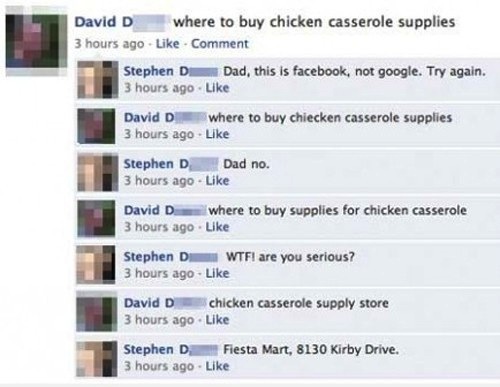 Funny facebook post father knows best