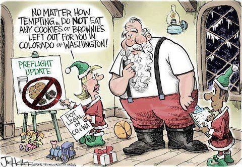 Warning to Santa Do not eat brownies in CO or WA