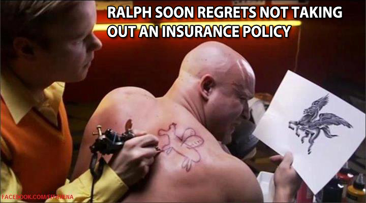 Funny photo with captions bad tattoo artist