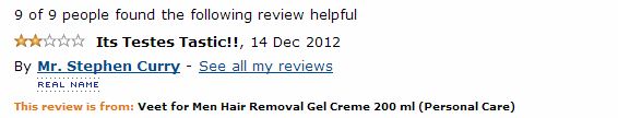 Veet for men hair removal amazon comment Its Testes Tastic!!