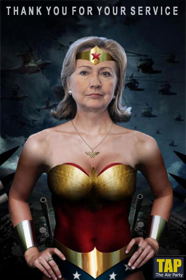 Hillary Clinton as Wonder Woman