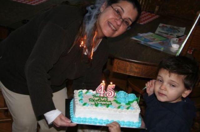 best-birthday-photo-hair on fire