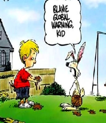 easter humor cartoon melted eggs global warming