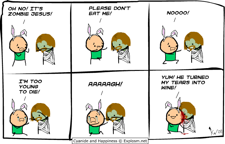 easter humor cyanide happiness zombie jesus