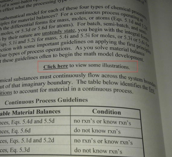 Errors in text books_ hyperlink in paper textbook