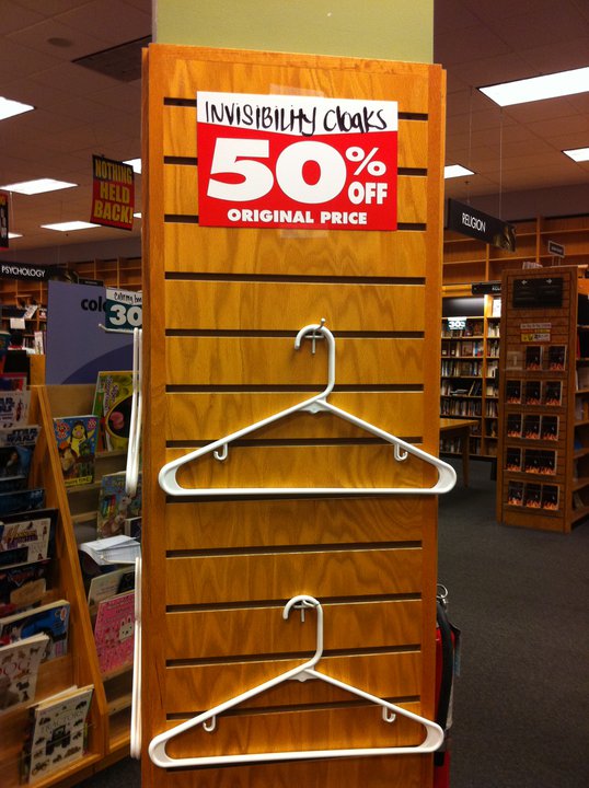 invisibility cloaks 50percent off