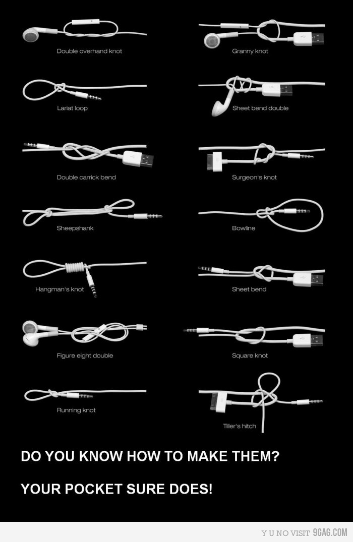 knots in your ear buds your pocket makes