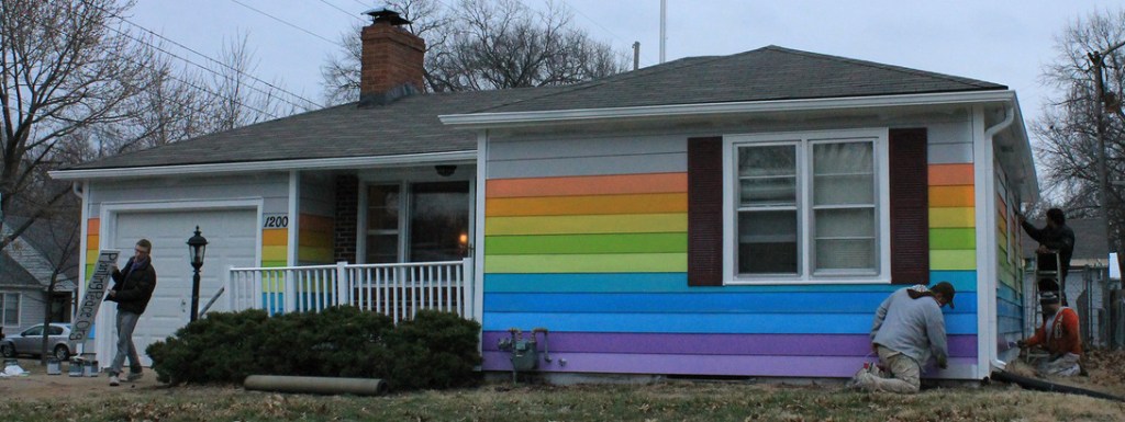 Rainbow Equality House painting 2