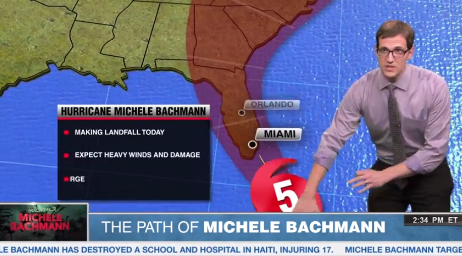 eye of Hurricane Michele Bachmann