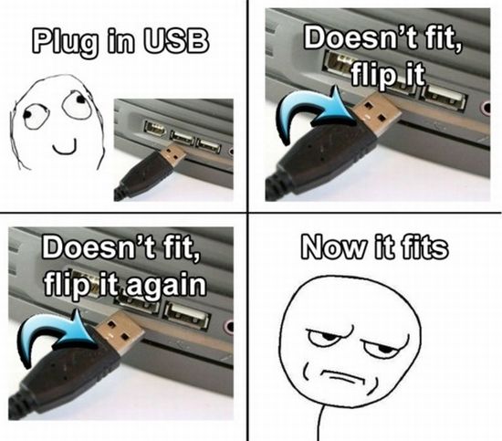 how to plug in usb humor