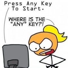 press any key to start cartoon where is any key