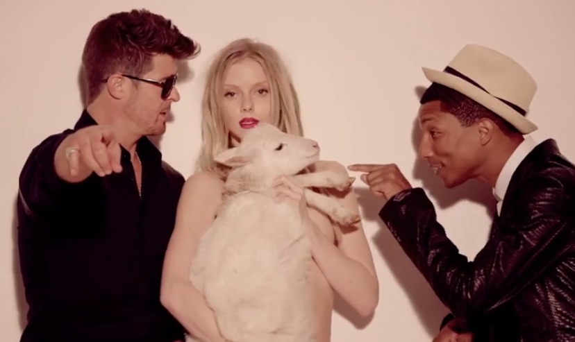 screenshot Robin Thicke - Blurred Lines