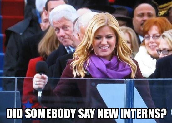 clinton-new-interns-photo