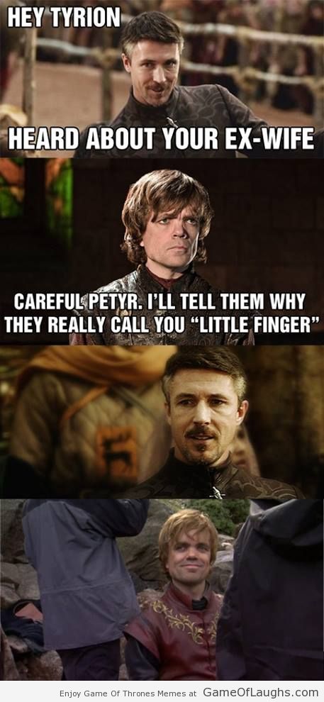 Game of Thrones meme.