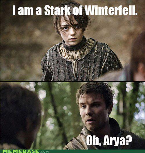 Game of Thrones meme.