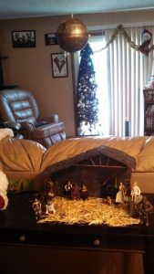 Star Wars Christmas scene.