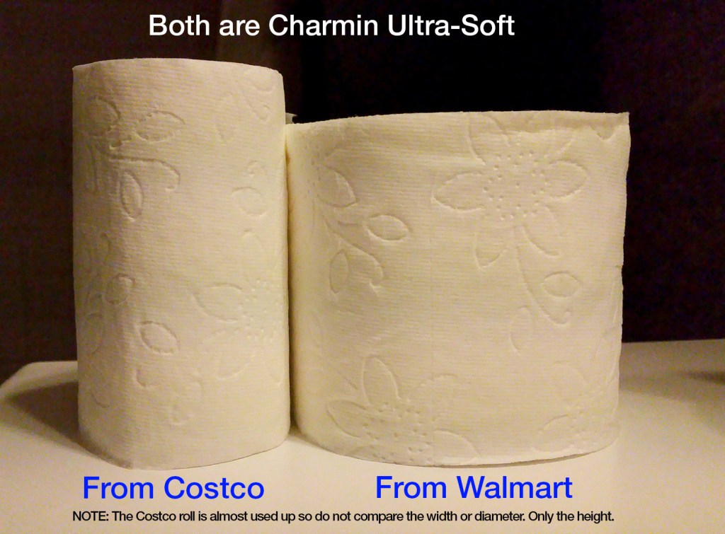 The toilet paper challenge. Costco vs&nbsp;Walmart.