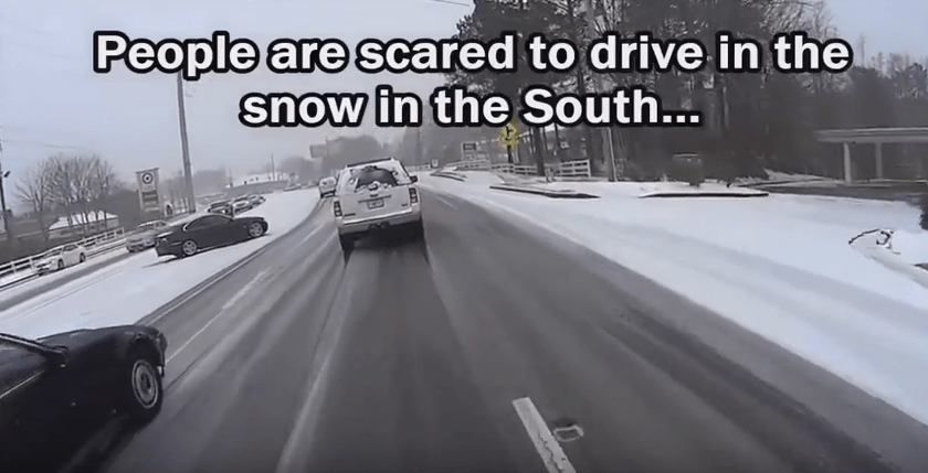 Driving in the snow: The North versus the South&nbsp;(video)