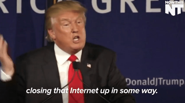 Trump wants Bill Gates to shut down “that internet”&nbsp;#DumpDaTrump