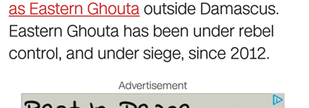 Baaaad combination of advertising and news&nbsp;article