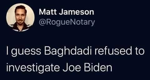 Best line about trump to come out about Ukraine and&nbsp;al-Baghdadi