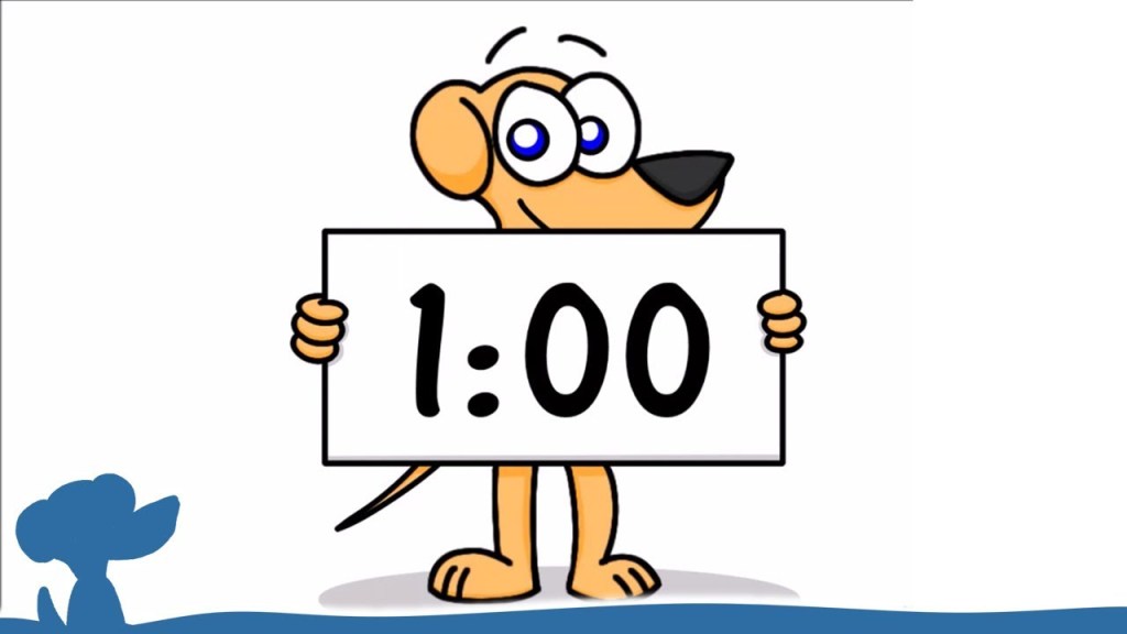 One minute of&nbsp;time…..